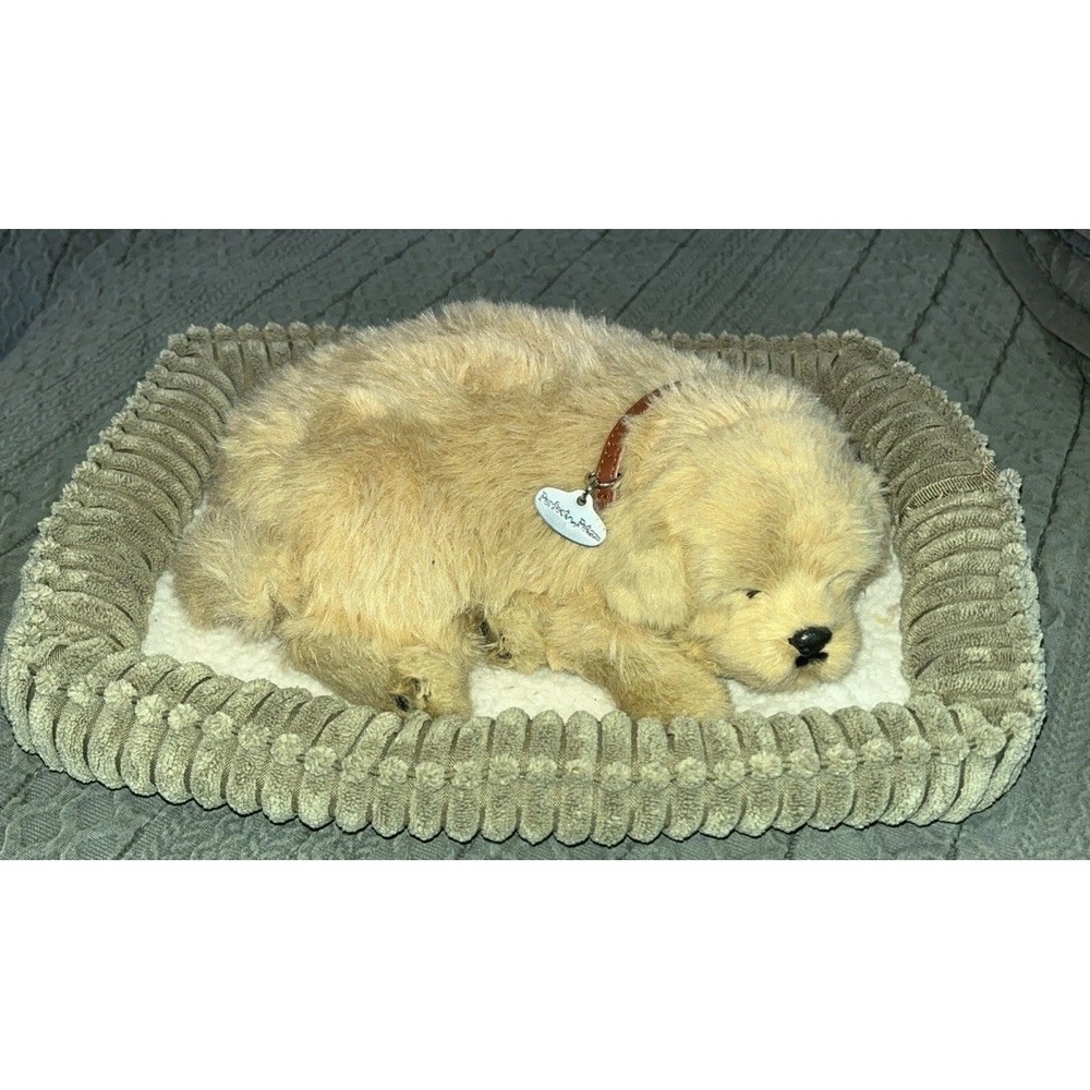 RARE VINTAGE BATTERY OPERATED TAN PERFECT PETZZ REALISTIC BREATHING PUPPY DOG
